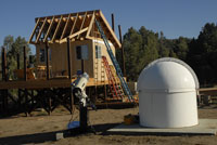 Control Shed Telescope and Dome toward North